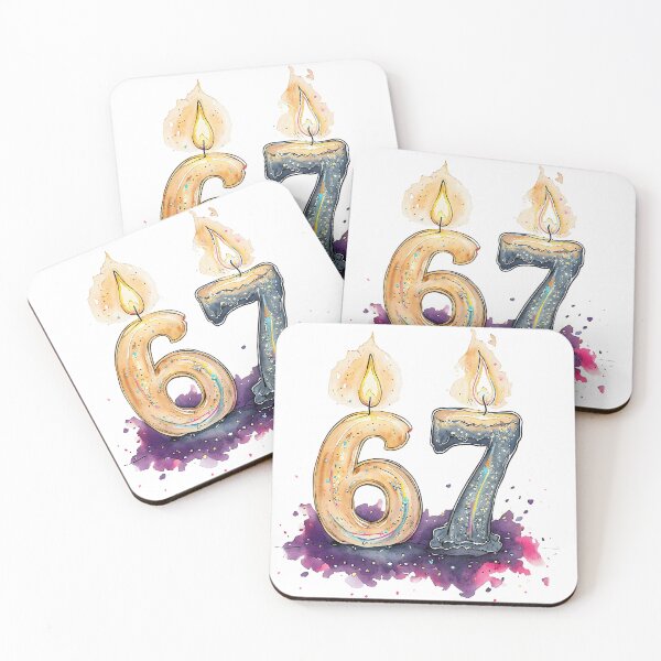 Item preview, Glowing 6 & 7 | Magical Birthday Candle Watercolour designed and sold by ArtisticDesignsbyLinda.