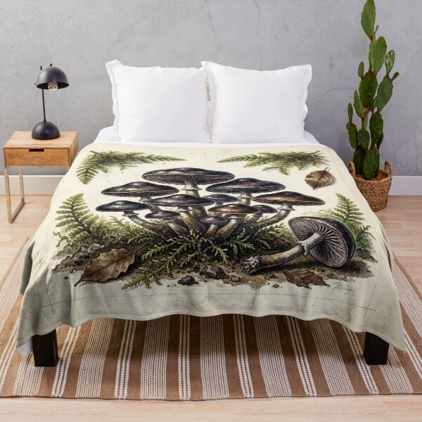 Item preview, Midnight Herbarium I – Enchanted Mushrooms designed and sold by Roberta Calabrese.