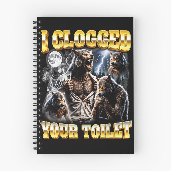 Item preview, I Clogged Your Toilet Werewolf Humor Gag Gift Fantasy designed and sold by AmaXONIC.