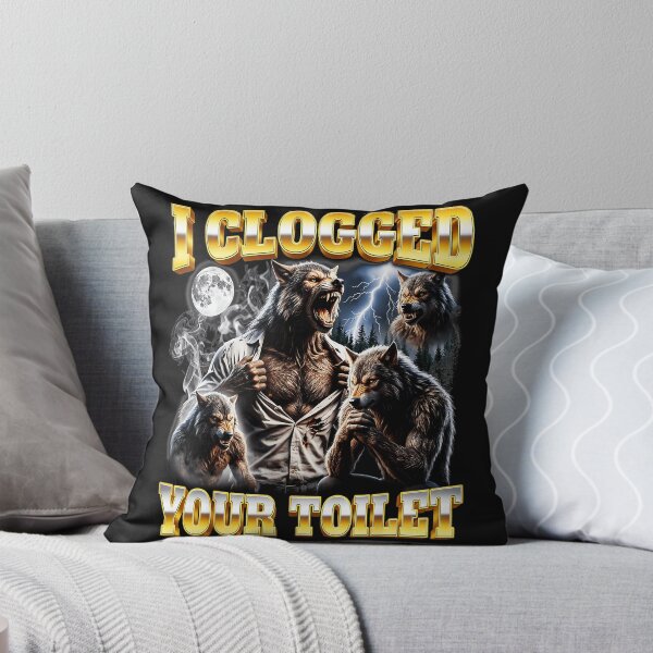 Item preview, I Clogged Your Toilet Werewolf Humor Gag Gift Fantasy designed and sold by AmaXONIC.