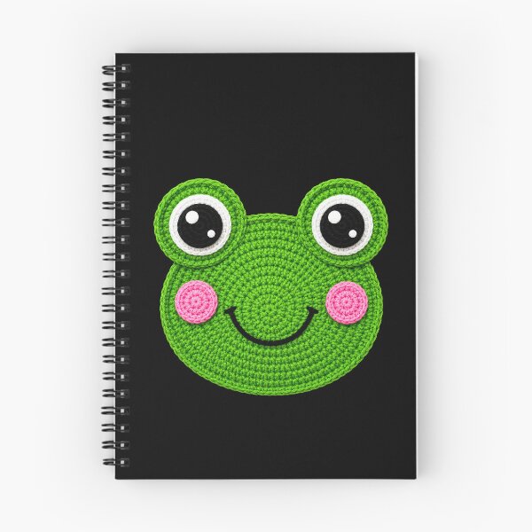 Item preview, Cute Frog Face Crochet Style designed and sold by ColorSplash123.