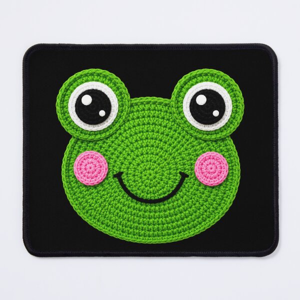 Item preview, Cute Frog Face Crochet Style designed and sold by ColorSplash123.