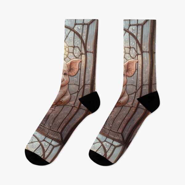 Item preview, Piggies Stained Glass Magic designed and sold by BriSher.