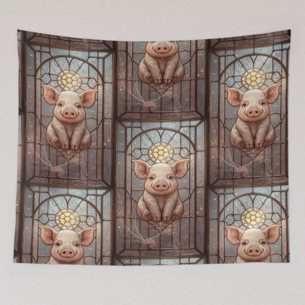 Item preview, Piggies Stained Glass Magic designed and sold by BriSher.