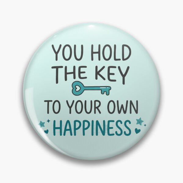 Item preview, Minimalist Key To Happiness Cute Typographic Quote designed and sold by MarJul.
