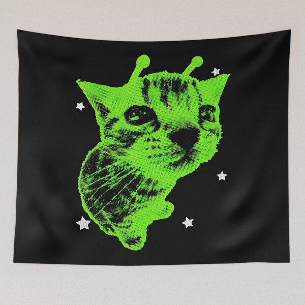 Item preview, Alien Cat Space Kitten Sci Fi Pet Owner designed and sold by AmaXONIC.