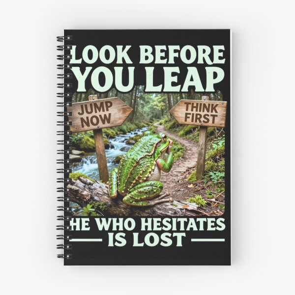 Item preview, Look Before You Leap - Words of Wisdom designed and sold by WitWiseDesigns.