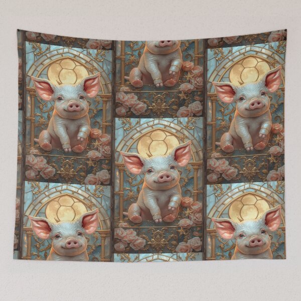 Item preview, Piggies Stained Glass Magic designed and sold by BriSher.