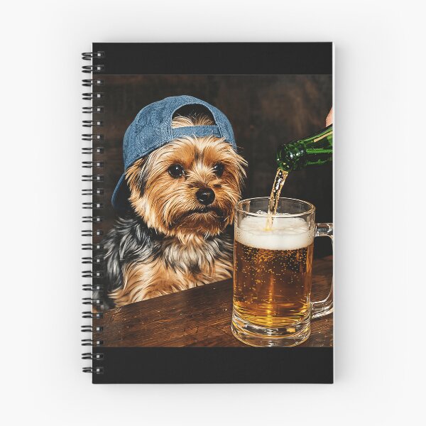 Item preview, Cool Dog Drinking Beer Funny Yorkshire Terrier designed and sold by AmaXONIC.
