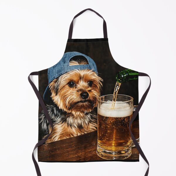 Item preview, Cool Dog Drinking Beer Funny Yorkshire Terrier designed and sold by AmaXONIC.