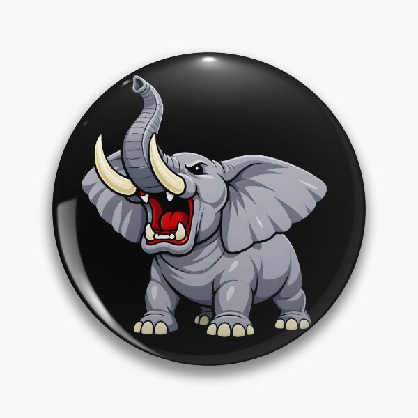 Item preview, Roaring Elephant – Fierce Big Animal Illustration designed and sold by ROARSOME DESiGNS.