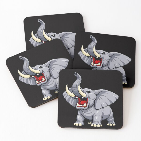 Item preview, Roaring Elephant – Fierce Big Animal Illustration designed and sold by ROARSOME DESiGNS.