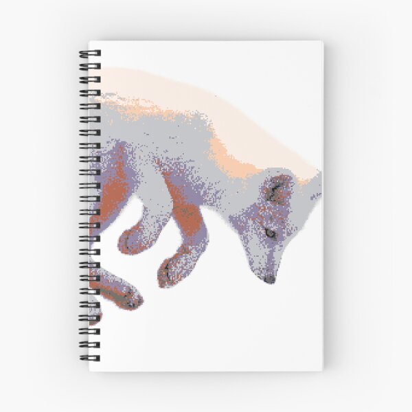Item preview, Jumping Arctic Fox (Pixelated) designed and sold by Fire TheMann.