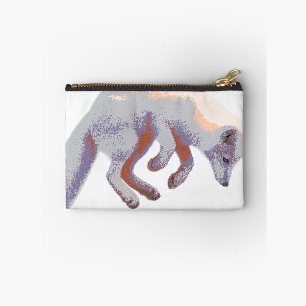 Item preview, Jumping Arctic Fox (Pixelated) designed and sold by Fire TheMann.