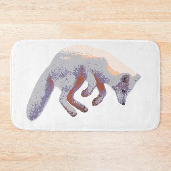 Item preview, Jumping Arctic Fox (Pixelated) designed and sold by Fire TheMann.
