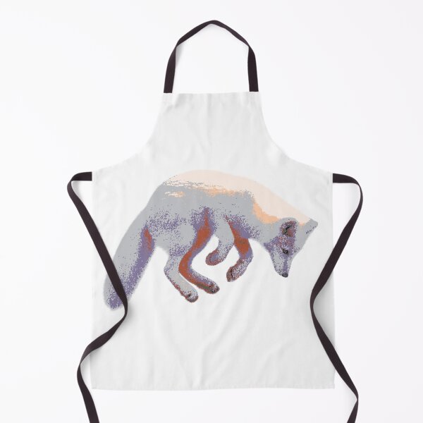 Item preview, Jumping Arctic Fox (Pixelated) designed and sold by Fire TheMann.