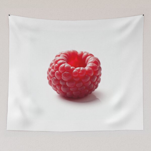 Item preview, Single Fresh Red Raspberry on White designed and sold by profustock.