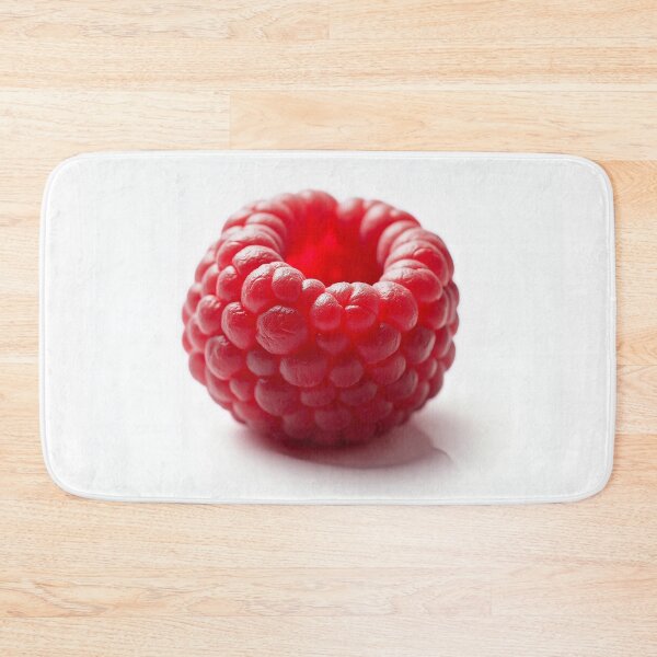 Item preview, Single Fresh Red Raspberry on White designed and sold by profustock.