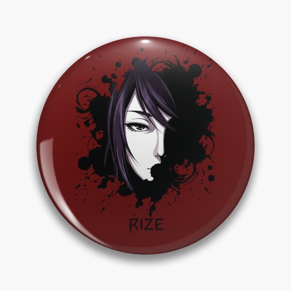Item preview, Rize Kamishiro Dark Anime Aesthetic Ink Splatter designed and sold by MCHDesignST.