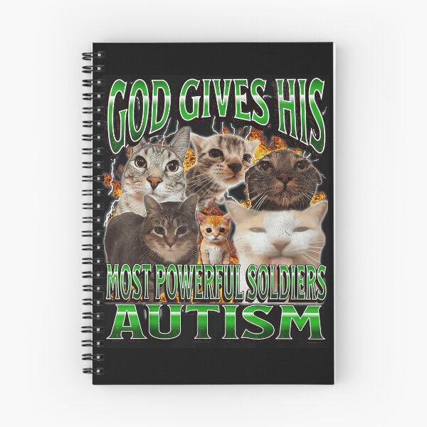 Item preview, God Gives His Most Powerful Soldiers Autism Awareness Cat Lover designed and sold by AmaXONIC.