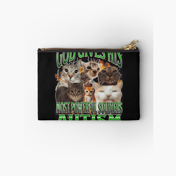 Item preview, God Gives His Most Powerful Soldiers Autism Awareness Cat Lover designed and sold by AmaXONIC.
