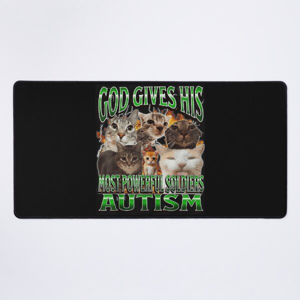 Item preview, God Gives His Most Powerful Soldiers Autism Awareness Cat Lover designed and sold by AmaXONIC.