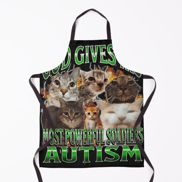 Item preview, God Gives His Most Powerful Soldiers Autism Awareness Cat Lover designed and sold by AmaXONIC.