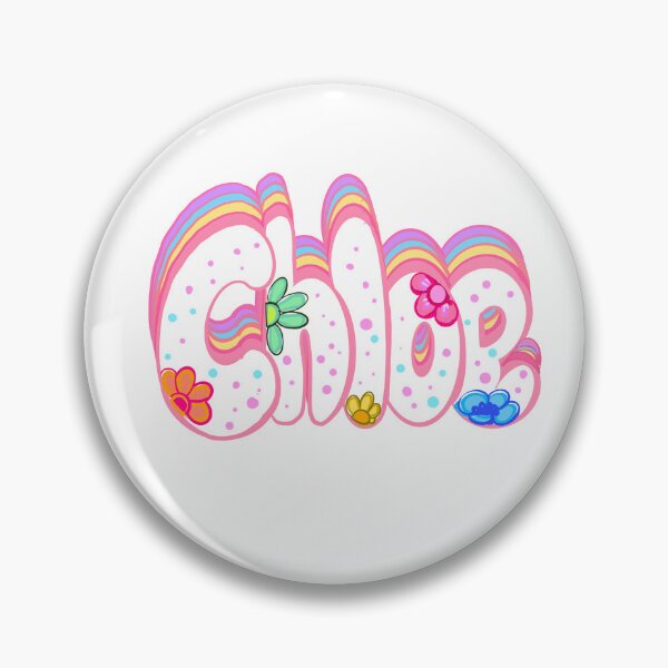Item preview, Chloe Name - Personalized girls women firstname in white with pastel flowers and sprinkles designed and sold by Artonmytee.