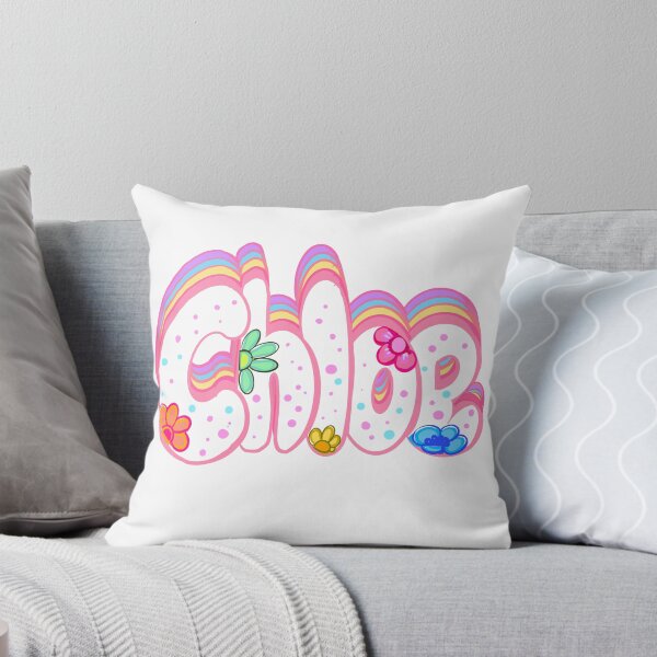 Item preview, Chloe Name - Personalized girls women firstname in white with pastel flowers and sprinkles designed and sold by Artonmytee.