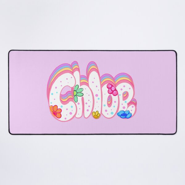 Item preview, Chloe Name - Personalized girls women firstname in white with pastel flowers and sprinkles designed and sold by Artonmytee.