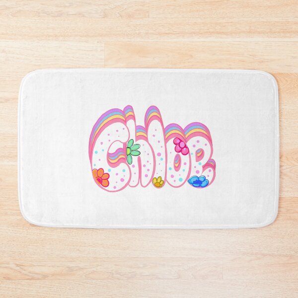 Item preview, Chloe Name - Personalized girls women firstname in white with pastel flowers and sprinkles designed and sold by Artonmytee.