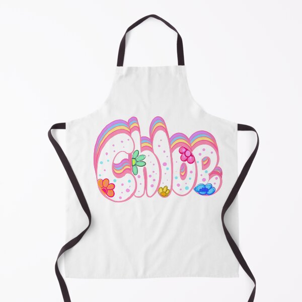 Item preview, Chloe Name - Personalized girls women firstname in white with pastel flowers and sprinkles designed and sold by Artonmytee.