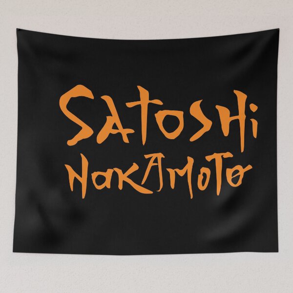 Item preview, Satoshi Nakamoto Kanji Style Handwriting designed and sold by OrangePilled.