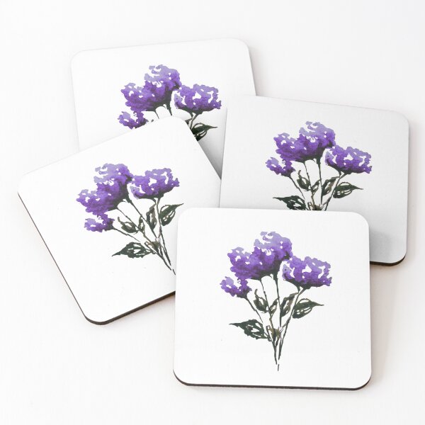 Item preview, Purple Wildflower Bouquet Watercolor Floral Art designed and sold by Little Bloom Studio.