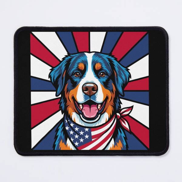 Item preview, Bernese Mountain Dog 4th of July Dog – Patriotic USA Puppy Gift designed and sold by The Real Life Symphony.