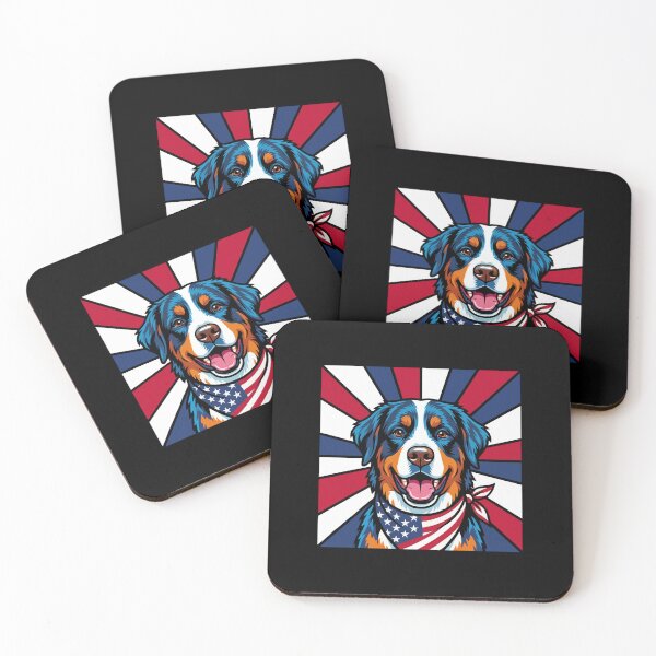 Item preview, Bernese Mountain Dog 4th of July Dog – Patriotic USA Puppy Gift designed and sold by The Real Life Symphony.