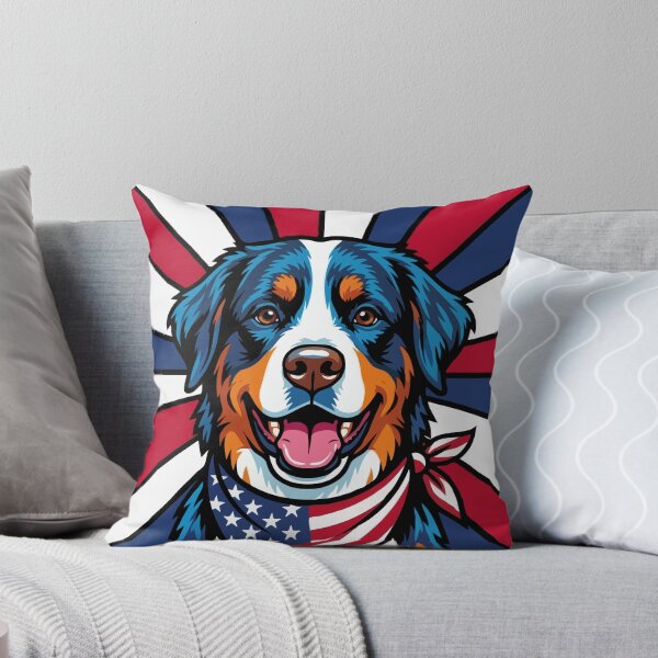 Item preview, Bernese Mountain Dog 4th of July Dog – Patriotic USA Puppy Gift designed and sold by The Real Life Symphony.