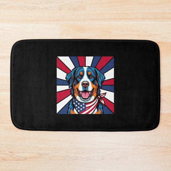 Item preview, Bernese Mountain Dog 4th of July Dog – Patriotic USA Puppy Gift designed and sold by The Real Life Symphony.