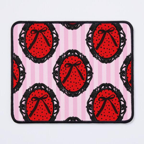 Item preview, My Gothic Romance – Victorian Cameo Bow Pattern in Pink Black and Crimson designed and sold by VirtuallyCreativ .