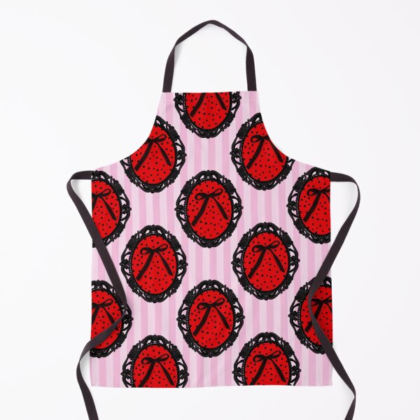 Item preview, My Gothic Romance – Victorian Cameo Bow Pattern in Pink Black and Crimson designed and sold by VirtuallyCreativ .