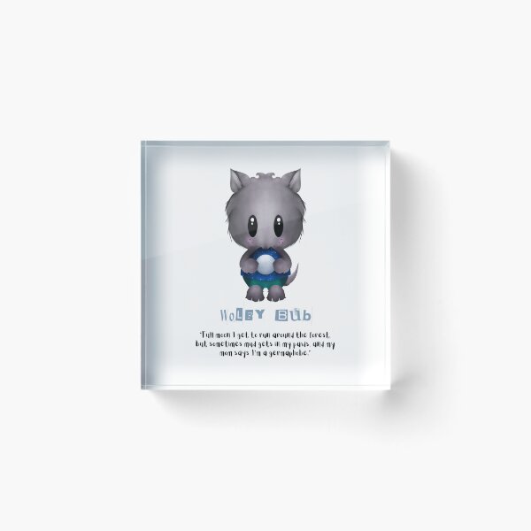 Item preview, Wolfy Bub of the Spooky Bubs | Cute Creatures | Spooky Cute Merch designed and sold by TheBromleighCove.