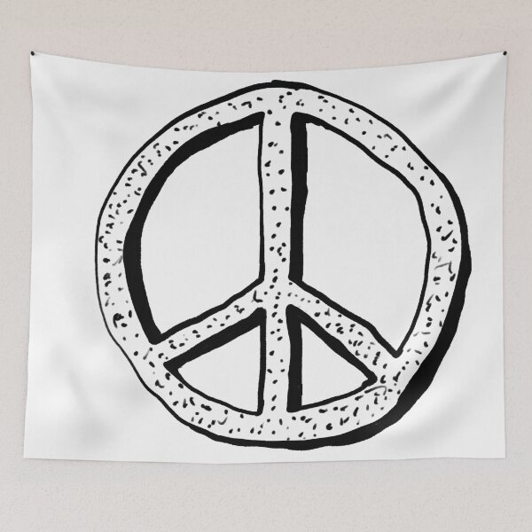 Item preview, Peace sign – Hand-drawn illustration, pencil, no ai designed and sold by peerisdrawing.