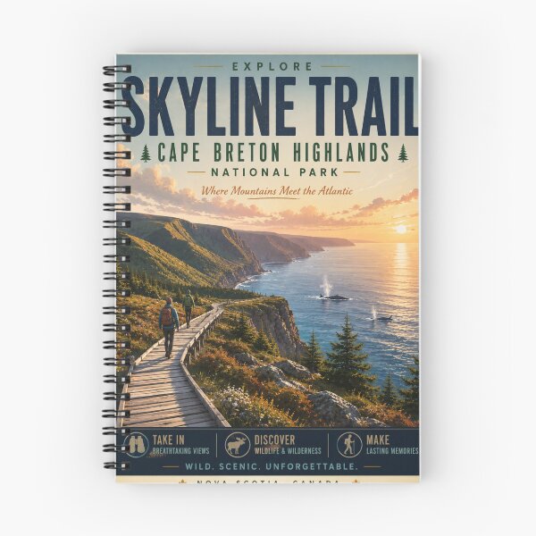 Item preview, Skyline Trail Poster designed and sold by greatlakesimage.