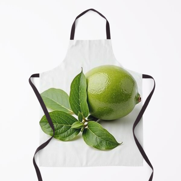 Item preview, Fresh Green Lime with Leaves – Premium Minimalist Photo designed and sold by profustock.