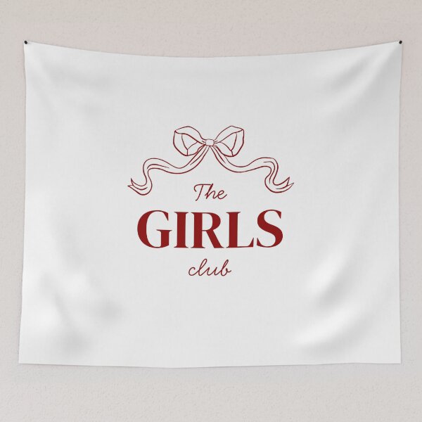 Artikelvorschau, Das ästhetische, kokette Schleifendesign des Girls Club entworfen und verkauft von VibeoCanvasShop.