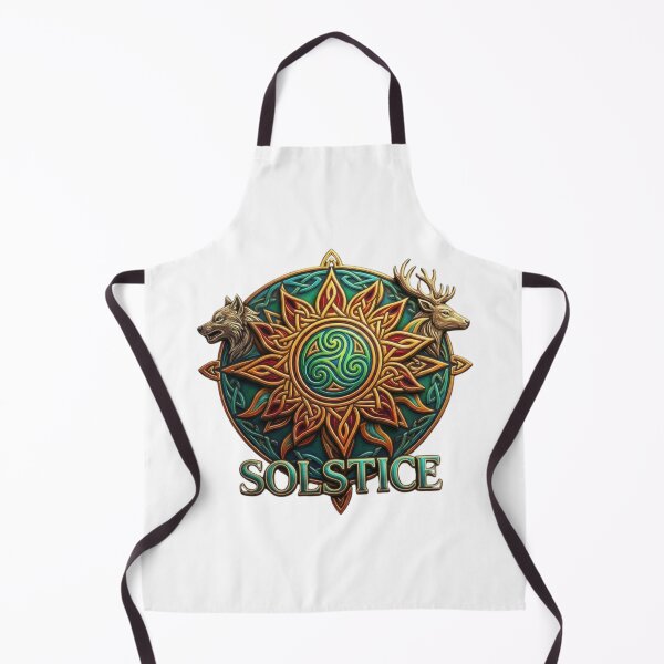 Item preview, Celtic Solstice Triskel Wolf Deer Design | Pagan Celtic Symbol Art designed and sold by Cauldron Crafts.