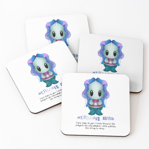 Item preview, Mermaid Bub of the Spooky Bubs | Cute Creatures | Spooky Cute Merch designed and sold by TheBromleighCove.