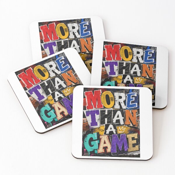 Item preview, More Than A Game Typography, Colorful Letter Collage Design designed and sold by Jandedan.