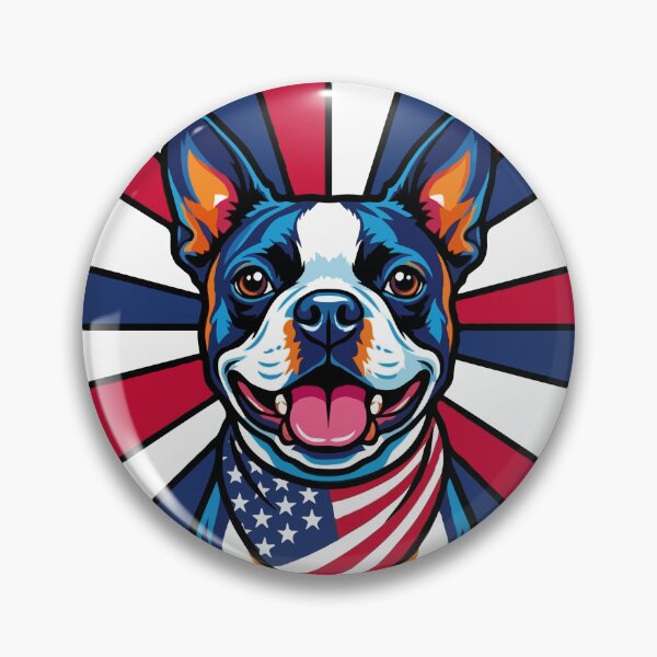 Item preview, Boston Terrier 4th of July Dog – Patriotic USA Puppy Gift designed and sold by The Real Life Symphony.