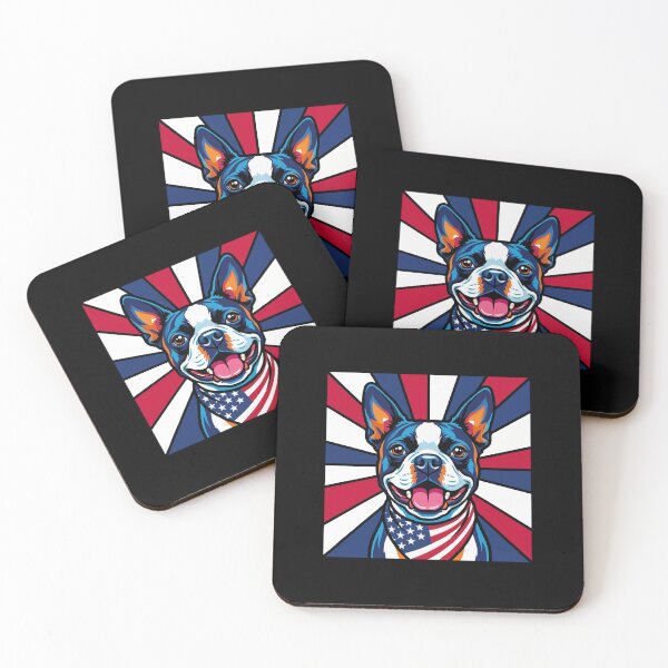 Item preview, Boston Terrier 4th of July Dog – Patriotic USA Puppy Gift designed and sold by The Real Life Symphony.